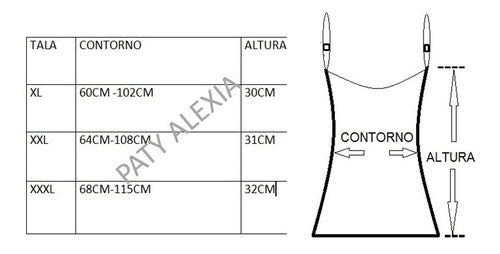 Paty Alexia Faja Corset Reductora Modeladora 100% Algodón Con Ballenas 1