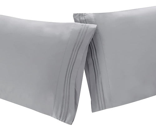 Clara Clark Standard Size Pillowcase Set - Ultra Soft Microfiber 2