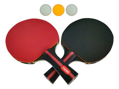 Meiso Ping Pong Paddles Set 0