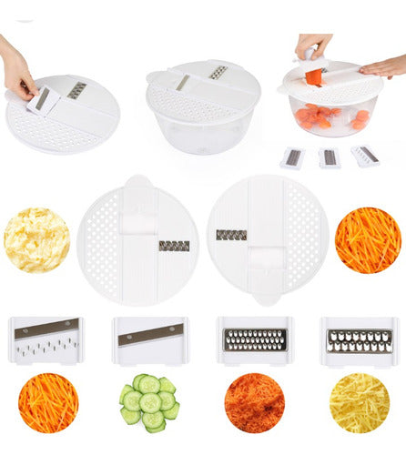 Jiayin Manual Salad Spinner and Mini Food Processor 2