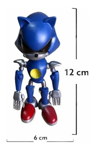 Sonic Muñeco Metal Sonic - Articulado 13 Cm Aprox Sonic X - Boom 1