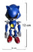 Sonic Muñeco Metal Sonic - Articulado 13 Cm Aprox Sonic X - Boom 1