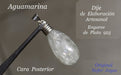 Natural Aquamarine Gem Quality Translucent Crystal Silver Setting Pendant 2