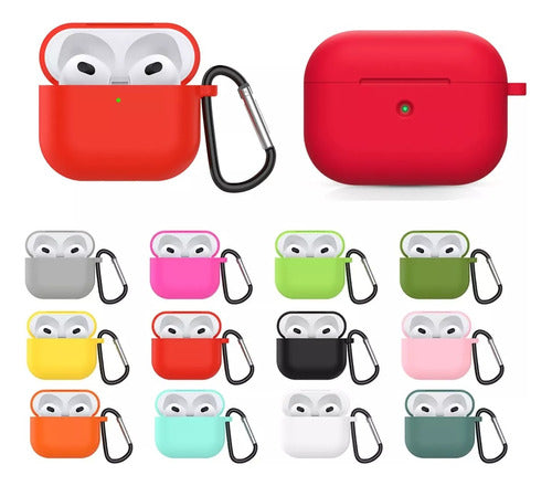 Generic Combo Silicone Case X2 for AirPods Pro with Hook Colors 2