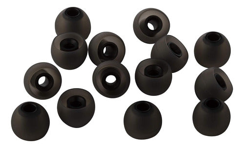 Xcessor 14 Silicone Tips for In-Ear Headphones - Black 0