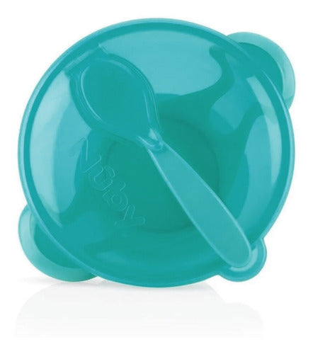 Nuby Bowl with Lid, Spoon, and Suction Base 0