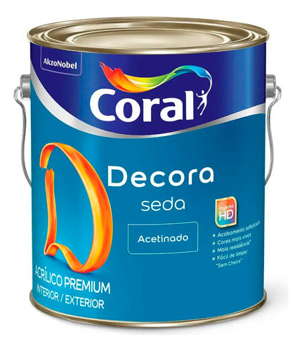 Tinta Acrílica Premium Decora Seda - Teia De Aranha 3,2l 0