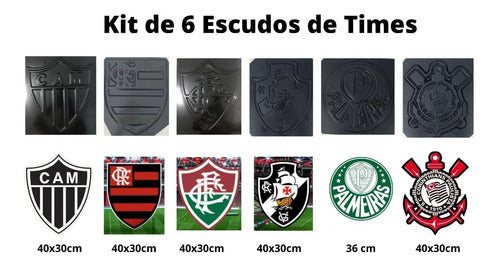 Forma/molde 3d - Abs 1mm Escudo/brazão São Paulo 40x34 Cm 4