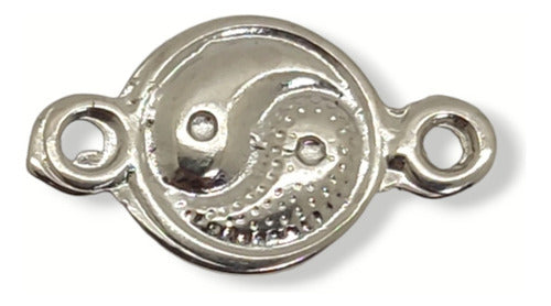 Warawara Insumos Yin Yang Connector Pendant 20 Pack Metal Silver 0