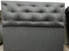 Chenille and Pana Upholstered 2 1/2 Bed Frame Headboard 4
