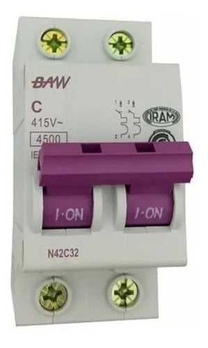 Baw Bipolar Thermal Circuit Breaker 2 X 6A 0