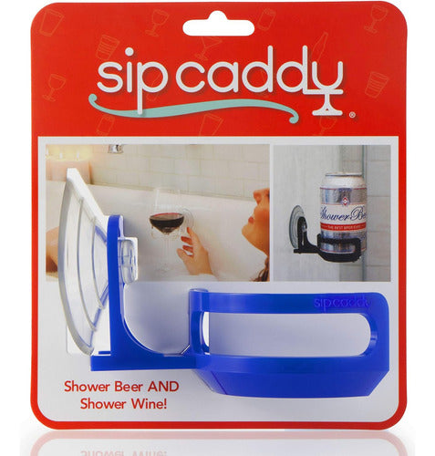 Sipcaddy Bath Shower Portable Cup Holder Blue 1