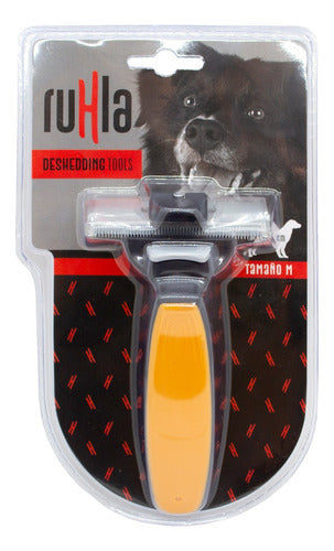 Ruhla Deshedding Tools Dual Head Dog Brush M Size 1