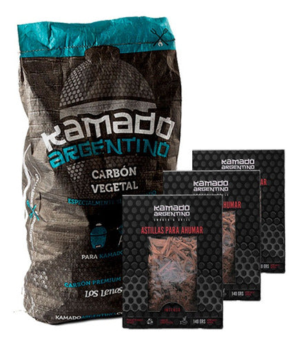 Kamado Argentino Grill Ignition Kit: Charcoal and Smoking Chips 0