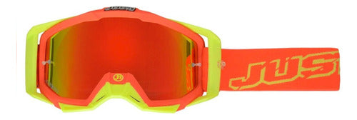 Just1 Antiparra Motocross Visor Extra Neon Red Yellow 0