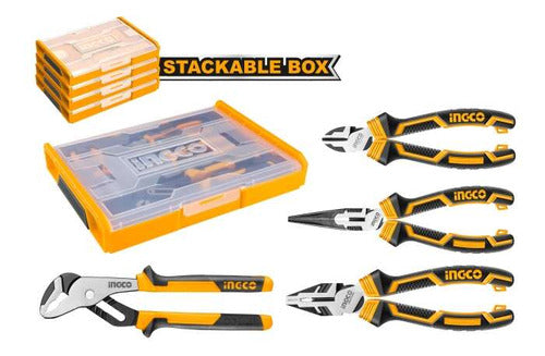 Ingco 4 Hand Tools in Stackable Box 1