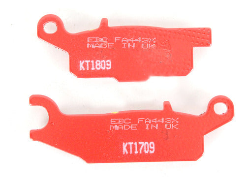 Pastilla Freno Ebc Fa443tt Yamaha Yfm 250 Rxry Raptor 0809 F 0