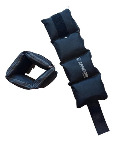 Randori 3kg Adjustable Ankle Weights Pair - Reinforced Portapeso 0