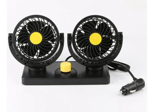 LJ ACCESORIOS Ventilador Doble Para Auto 12 V 6