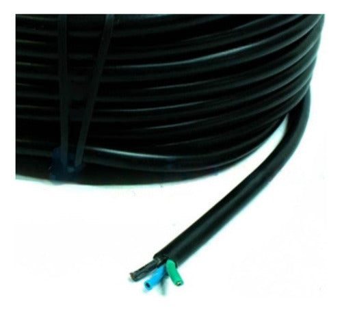 Cable Bajo Goma Negro 2x1 20mts 2 Conductores I Nido 2