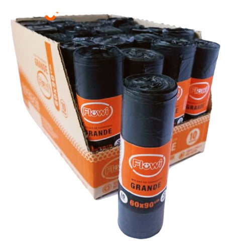 Clipshop Garbage Bags 60x90 - 10 Rolls of 10 Bags, 100 Total! 0