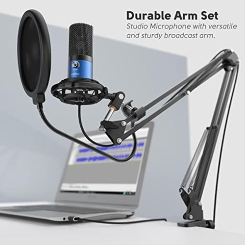 Fifine USB Recording Microphone Kit for PC 5