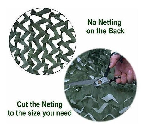 Flyego Dark Green Camouflage Netting for Camping (1.5m X 10m) 1