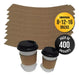 Universal Cardboard Cup Sleeves 8 12 and 16 oz X 400 1