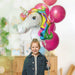 Enfiestados Large Sweet Unicorn Head Foil Balloon 1