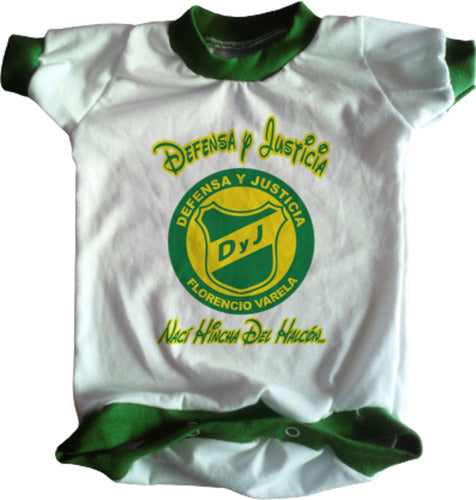 Baby Defensa y Justicia Football Bodysuit Model 01 0