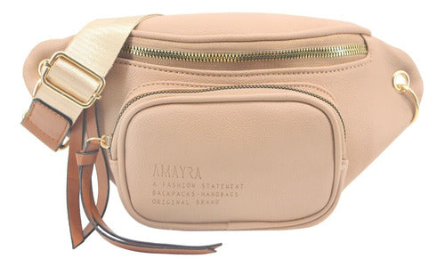 Amayra 67.C2390 Waist Bag with Plaqué Pocket and Polypropylene Strap 4