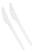 Koval White Plastic Forks + White Plastic Knives 50 C/u 4