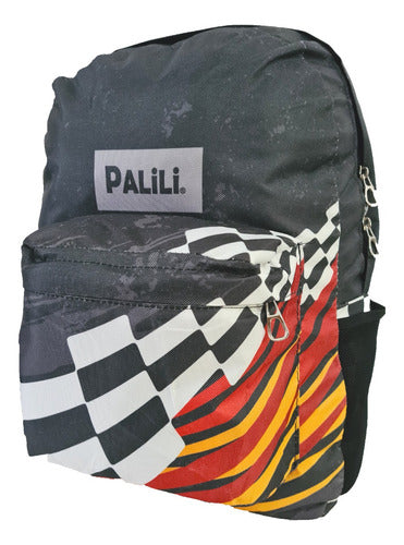 PALiLi Set Mochila y Cartuchera Dos Cierres Racer 2