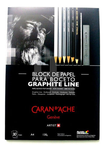 Caran D'Ache Artist A4 Sketch Block 140g, 30 Sheets 0