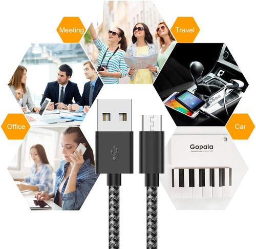 Gopala Cable Micro USB Charger Android [6-Pack 5ft] Cord 7