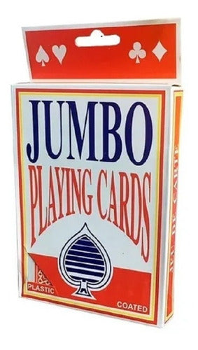 Baraja Jumbo Poker Naipes Grandes Cartas Mazo Alberico Magic 1