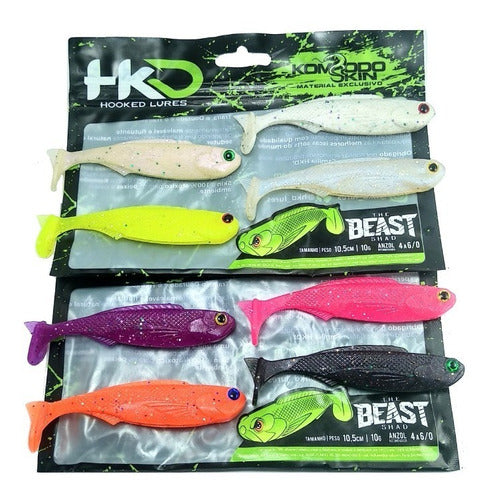 HKD Beast Shad Soft Rubber Vinyl Anti-Snag Lure 1