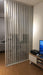 White 2m High x 1.50m Wide Mobile Rod Divider 4