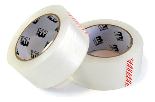 EMUBI Packing Tape X 6 Units 100m X 48mm - 45 Microns 1