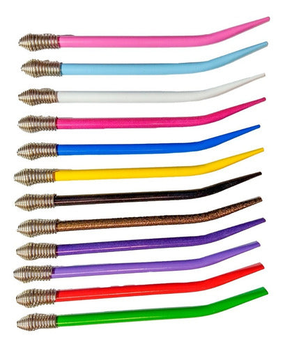 Intercan 60 Colorful Straws with Assorted Springs 1