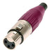 Amphenol Ficha XLR Hembra Cable Violeta AC3F-VIO 0