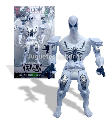 Venom Legends Series Excellent Articulated Anti-Venom Doll with Accessories and Light 0