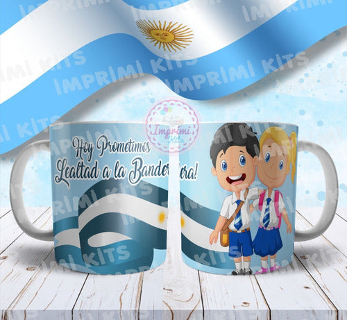 Imprimi Kits Plantillas Sublimar Tazas Jura Promesa A La Bandera Diseños 7