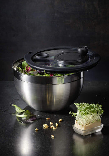 Centrifugador De Ensaladas Rosle - Acero Inoxidable (5.7 Qt) 6