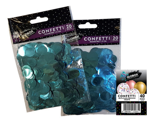Metallic Round Confetti (20g) x2u - Cotillon Waf 0