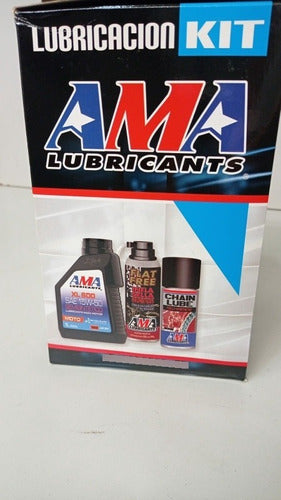 AMA Lubrication Kit with Inflater and Repair 4T Semi-Synthetic Oil 0