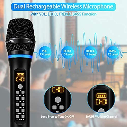 Kithouse J10 Wireless Microphone Karaoke System 1