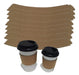 Universal Cardboard Sleeves for 8oz Coffee Cups x 100 Units 2