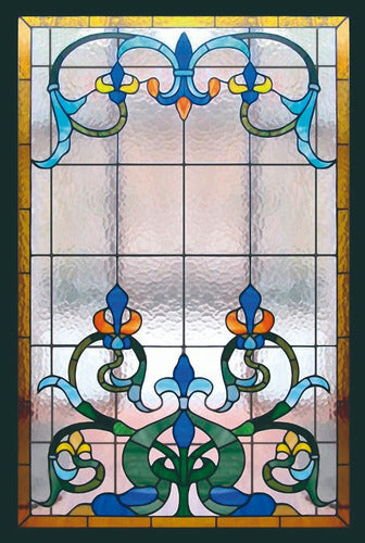 SalernoGraf Decorative Vinyls Stained Glass Window Films 0