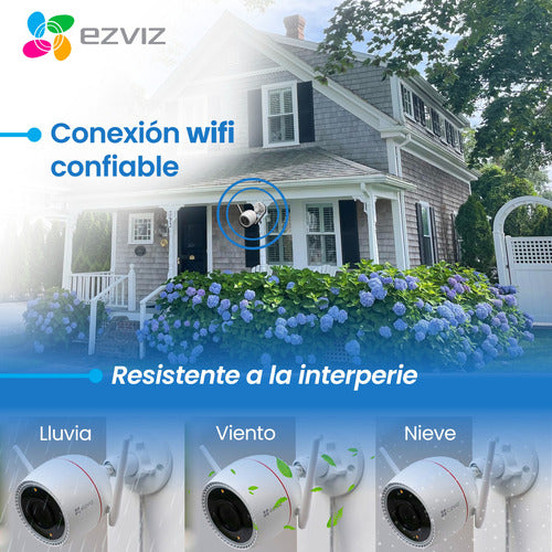 Kit 2 Cámaras Seguridad Ezviz Ip Wifi Exterior Color 2k 6